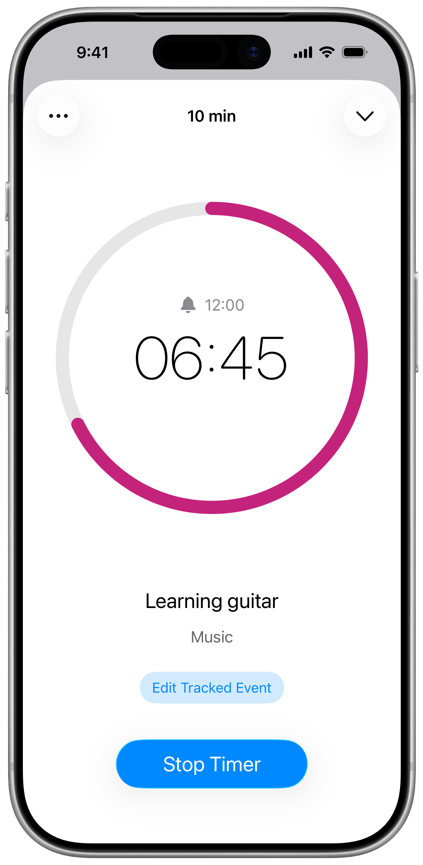 Timelines Time Tracking - Active Countdown Timer